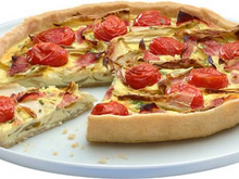 Quiche aux chicons, jambon et Philadelphia