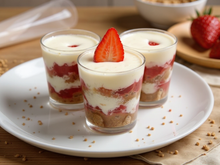 Tiramisu aux fraises et spéculoos en verrine