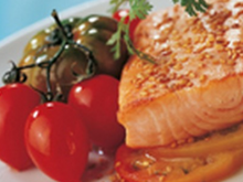 Pavé de truite aux 2 tomates et à la graine de sésame