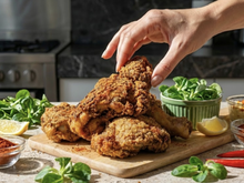 Poulet frit, le vrai