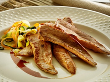 Aiguillettes de canard à l'orange et aux épices