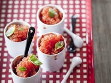 Sorbet Tomacouli, basilic et citron