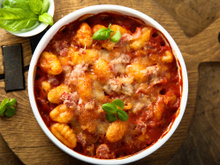 Gratin de gnocchis sauce tomate et jambon