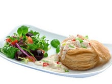 Vol-au-vent de cabillaud au Philadelphia