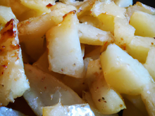 Écrasé de pommes de terre au Cantal jeune et à l'huile