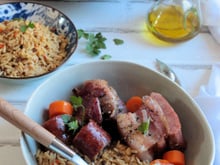 Petit salé riz & lentilles aux carottes