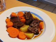 Bœuf aux carottes préparé à la Guinness