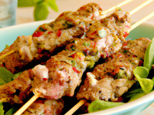 Brochettes d'agneau marinées à l'origan