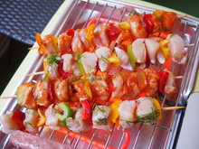 Brochettes de dinde au duo de marinade classique