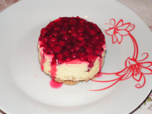 Cheesecake aux groseilles maison