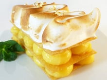 Feuille à feuille de citron meringué