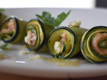 Roulades de courgettes