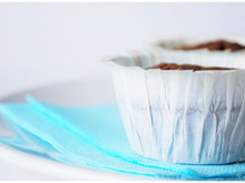 Muffins fondants au chocolat et à la crème de marrons