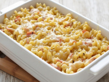 Gratin de coquillettes jambon & gruyère