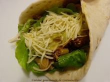 Fajitas viande et courgettes aux épices mexicaines