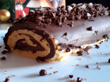 Bûche au chocolat de Noël