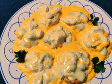 Berlingot de mer et mayonnaise au curry