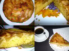 Gâteau aux pommes caramélisées traditionnel