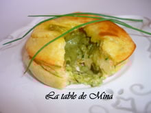 Moelleux au surimi  ciboulette cœur d'oseille