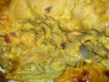 Gratiné de chou-fleur et pommes de terre au curcuma