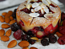 Fondant d'amandes aux fruits rouges
