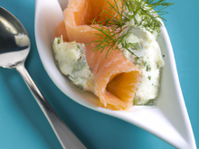 Cuillères de saumon au mascarpone