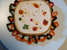 Charlotte au chèvre frais et poivron