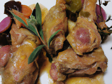 Rables de lapin au Beaufort et à la sauge