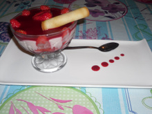 Panna cotta à la fraise