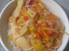 Poêlée de légumes sauce aigre-douce