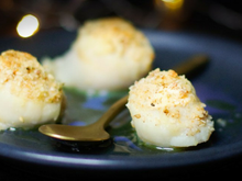 Saint Jacques parmesan et noisettes