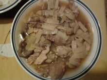 Cocotte de poulet au gingembre et aux pousses de bambou