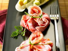 Aumônières de jambon de Bayonne Aoste