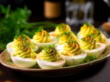 Entre Japon et France, Cyril Lignac propose une version piquante des oeufs mimosa