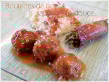 Boulettes de bœuf sauce aigre-douce