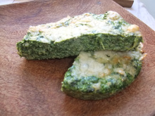 Flans mousseux d'épinards