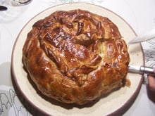 Tourte à la viande et fromage ail et fines herbes
