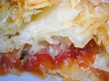 Tourtière à la compotée de tomates (dessert)