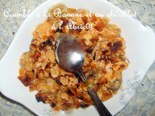 Crumble de bananes-chocolat
