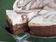 Cheesecake vanille et chocolat