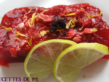 Terrine légère aux fraises