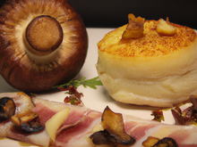 Noix de Saint Jacques en velours de cèpes et jambon de Bayonne