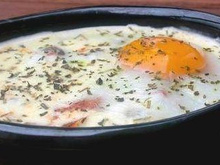 Œuf cocotte au jambon fumé