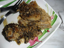 Le gratin au noix et son poulet