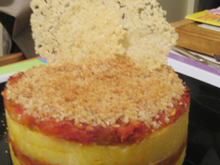 Gratin de polenta au jambon de parme