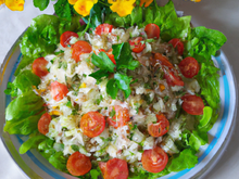 Salade de riz printanière