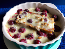 Gratin de cerises aux amandes maison