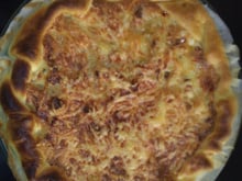 Tarte poireaux pomme de  terre et lardons