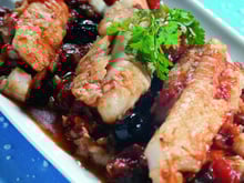 Morue aux olives noires