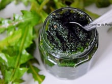 Pesto de feuilles de pissenlit et spiruline